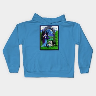 Angel with Unicorn and friends Kids Hoodie